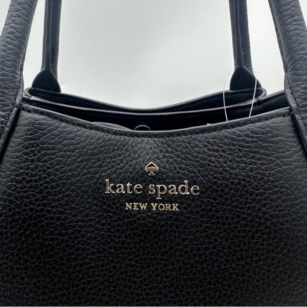 Kate Spade Large Dumpling Satchel Crossbody Bag Black - Picture 7 of 12